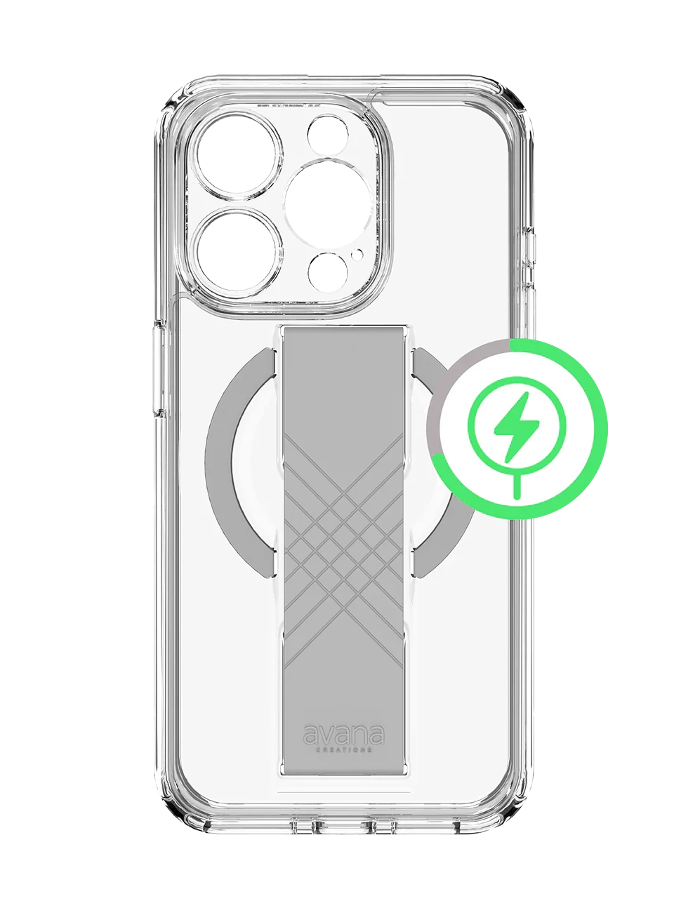 Itskins Avana Grip-It iPhone 15 Pro Magsafe Cover - Clear - Tashqila Itskins Avana Grip-It iPhone 15 Pro Magsafe Cover - Clear - Tashqila